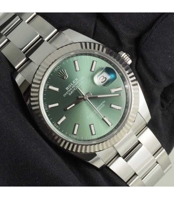 Rolex Datejust 41mm mintgreen 2024 oyster