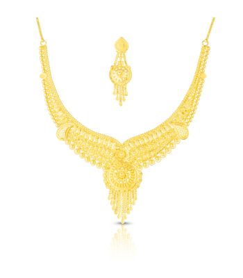 Indiase Dames Collier met Oorbellen Urvi 1025