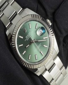 Rolex Datejust 41mm mintgreen 2024 oyster