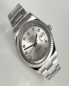 Rolex Datejust 116334 factory diamond watch only